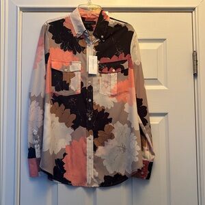 Banana Republic Multicolor Floral Shirt